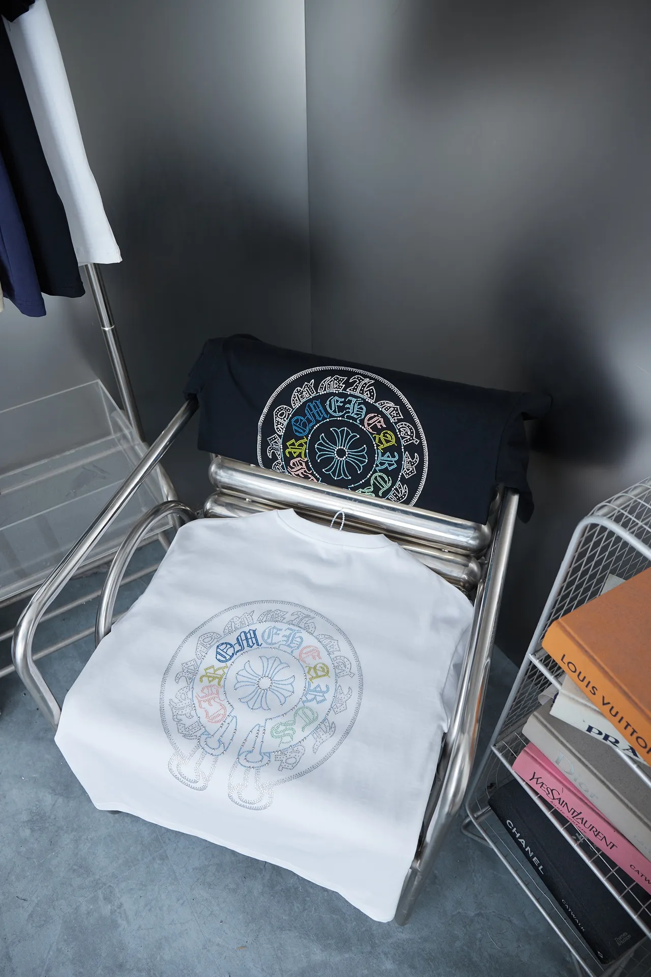 Ch*ome Hearte 26SS New Arrival 100% 32 1X 1 ：Black/White Size：S/M/L/XL